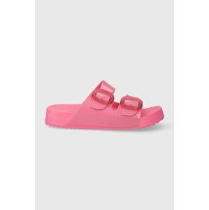 Pantofle Melissa MELISSA COZY SLIDE AD dámské, růžová barva, M.33913.AT379