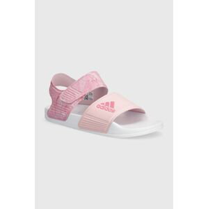 Dětské sandály adidas ADILETTE SANDAL K růžová barva