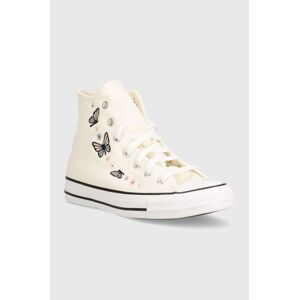 Dětské tenisky Converse A07336C béžová barva