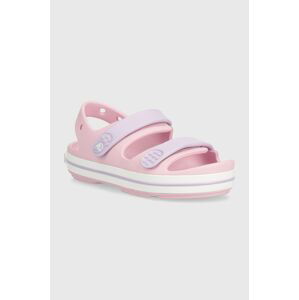 Dětské sandály Crocs CROCBAND CRUISER růžová barva