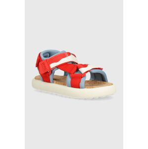 Dětské sandály Camper červená barva