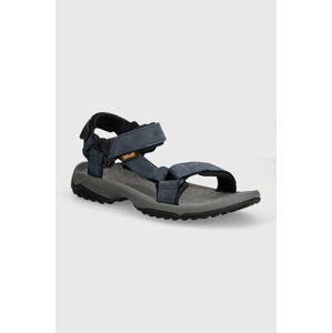 Semišové sandály Teva Terra Fi Lite Leather pánské, tmavomodrá barva, 1012072