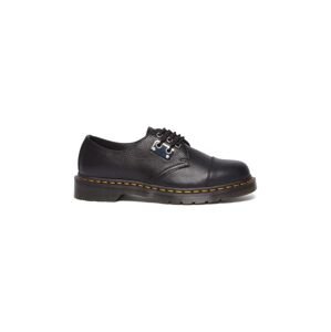 Kožené polobotky Dr. Martens 1461 Metal Plate černá barva, DM31684001