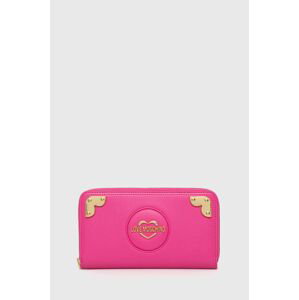 Peněženka Love Moschino růžová barva, JC5615PP1ILR0615