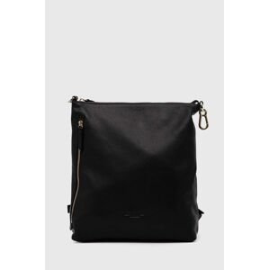Kožený batoh Marc O'Polo dámský, černá barva, velký, hladký, 40312203301138