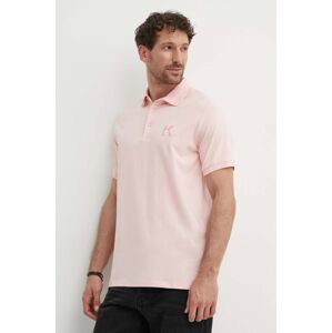 Polo tričko Karl Lagerfeld růžová barva, 542221.745890