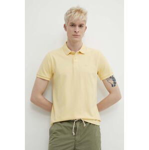 Polo tričko Hollister Co. žlutá barva