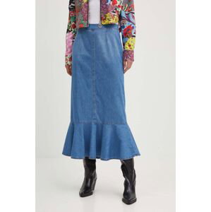 Džínová sukně Moschino Jeans maxi, áčková, 0123.3740