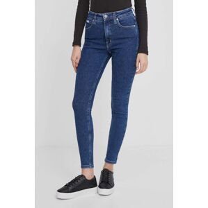 Džíny Calvin Klein Jeans dámské, tmavomodrá barva, J20J222770