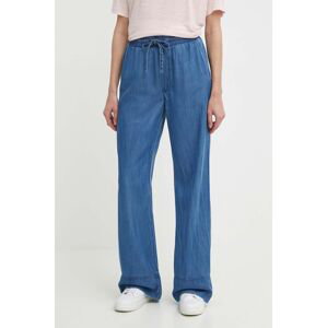 Kalhoty Pepe Jeans LOOSE ST PANTS UHW TENCEL dámské, široké, high waist, PL204685