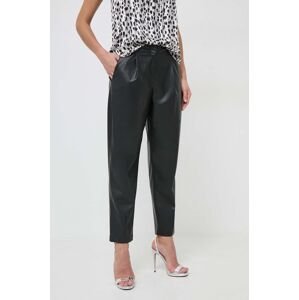 Kalhoty Liu Jo dámské, černá barva, jednoduché, medium waist
