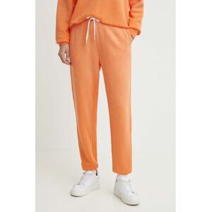 Bavlněné tepláky Polo Ralph Lauren oranžová barva, 211935585