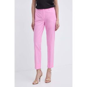 Kalhoty Marella dámské, fialová barva, fason cargo, high waist, 2413131032200