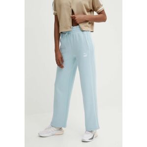 Tepláky Puma T7 High Waist Pant hladké, 624212