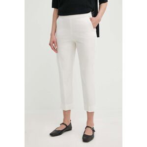 Kalhoty MAX&Co. dámské, béžová barva, fason cargo, high waist, 2416131054200