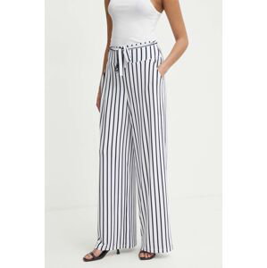 Kalhoty Joseph Ribkoff dámské, bílá barva, široké, high waist, 241135