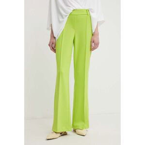 Kalhoty Joseph Ribkoff dámské, zelená barva, jednoduché, medium waist, 241248