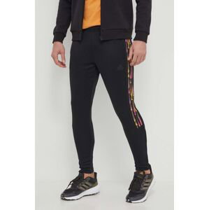 Tréninkové kalhoty adidas Tiro černá barva, s potiskem, IP3788