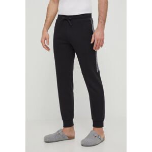 Kalhoty Emporio Armani Underwear černá barva, s aplikací, 112082 4R571