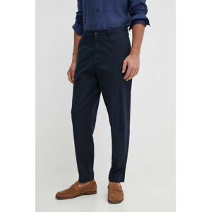 Kalhoty Armani Exchange pánské, tmavomodrá barva, přiléhavé, 3DZP07 ZN3TZ