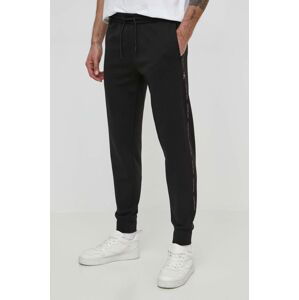 Tepláky Calvin Klein Jeans černá barva, s potiskem, J30J325494