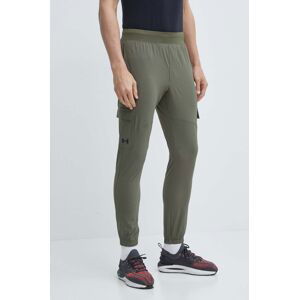 Tréninkové kalhoty Under Armour zelená barva