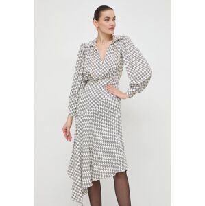 Šaty Elisabetta Franchi béžová barva, maxi, ABS5341E2
