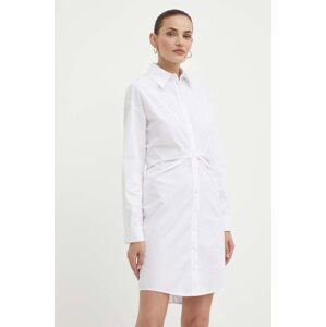 Bavlněné šaty Pinko bílá barva, mini, 103737 A1XO