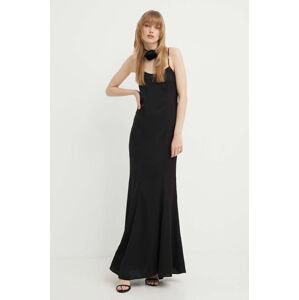 Šaty Blugirl Blumarine černá barva, maxi, RA4122.T1942