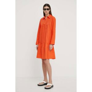 Šaty Marc O'Polo oranžová barva, midi, oversize
