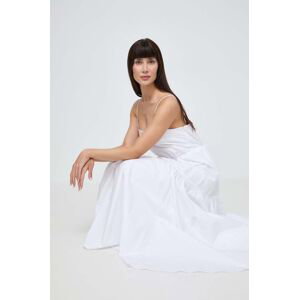 Bavlněné šaty Ivy Oak bílá barva, maxi, IO117615