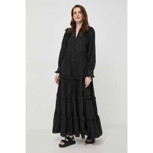 Šaty Ivy Oak černá barva, maxi, IO117619