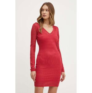 Šaty Marciano Guess HYDRA červená barva, mini, 4GGK05 5811Z