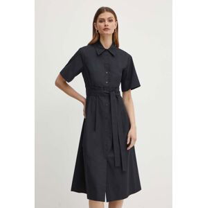 Bavlněné šaty MAX&Co. černá barva, mini, 2416221174200