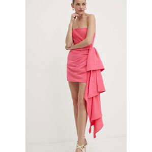 Šaty Bardot ALANIS růžová barva, mini, 59273DB
