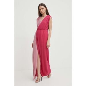 Šaty Artigli růžová barva, maxi, AA38556