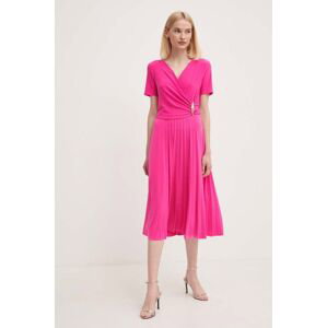 Šaty Joseph Ribkoff růžová barva, midi, 241013