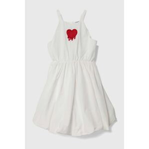 Dívčí šaty Pinko Up bílá barva, mini