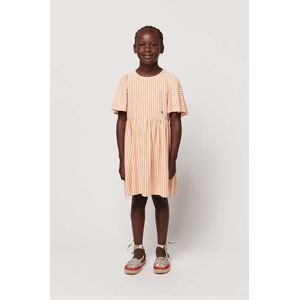 Dětské bavlněné šaty Bobo Choses oranžová barva, mini