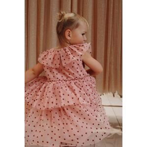 Dívčí šaty Konges Sløjd růžová barva, mini
