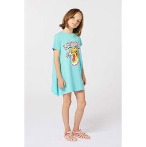 Dětské bavlněné šaty Kenzo Kids mini