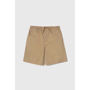 Dětské kraťasy Vans RANGE ELASTIC WAIST SHORT II BOYS hnědá barva, nastavitelný pas