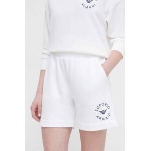 Plážové šortky Emporio Armani Underwear bílá barva