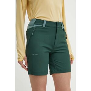 Outdoorové šortky Viking Sequoia zelená barva, medium waist