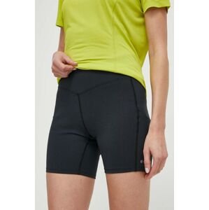 Sportovní šortky Montane Ineo Lite dámské, černá barva, hladké, high waist, FINLS17