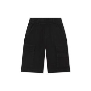 Dětské bavlněné šortky Marc Jacobs černá barva, hladké