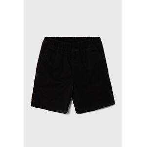 Dětské kraťasy Vans BY RANGE ELASTIC WAIST SHORT KIDS černá barva, hladké