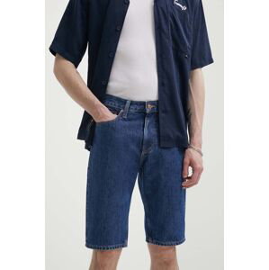 Džínové šortky Tommy Jeans pánské, tmavomodrá barva, DM0DM18802