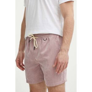 Manšestrové šortky Picture Dalvik růžová barva, MSH088