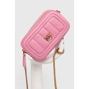 Kožená kabelka Pinko růžová barva, 102810.A1F1